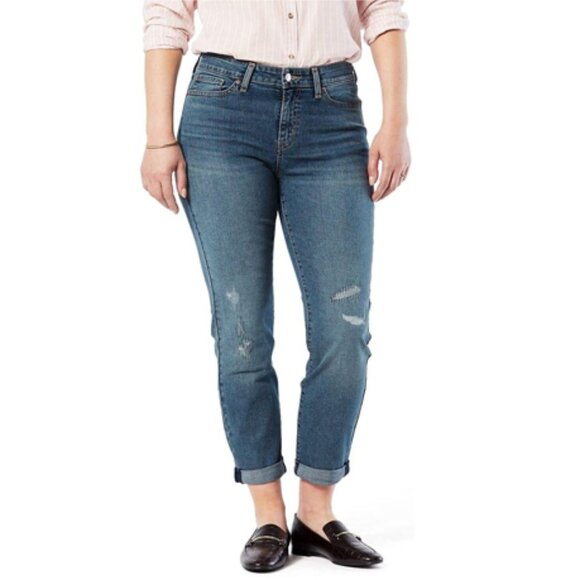 Levi Mid Rise Slim Boyfriend Jeans size 6 - Picture 1 of 3